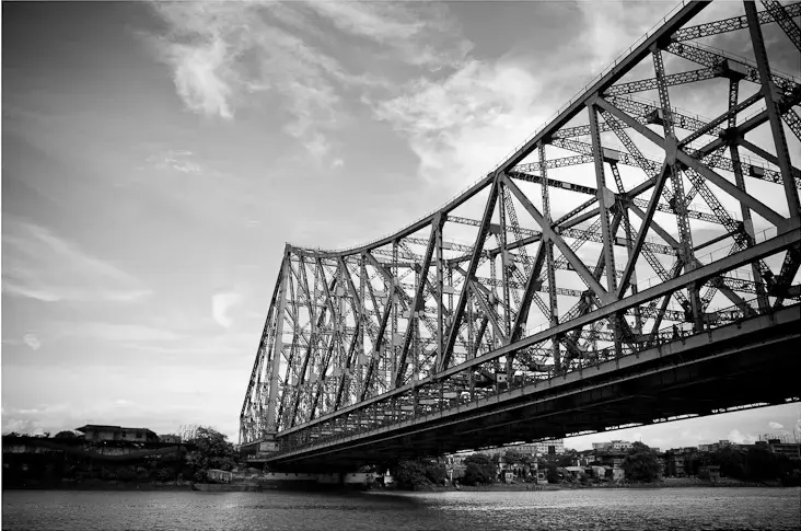 Howrah Bridge — 26,500 Tonnes. Not One Bolt.